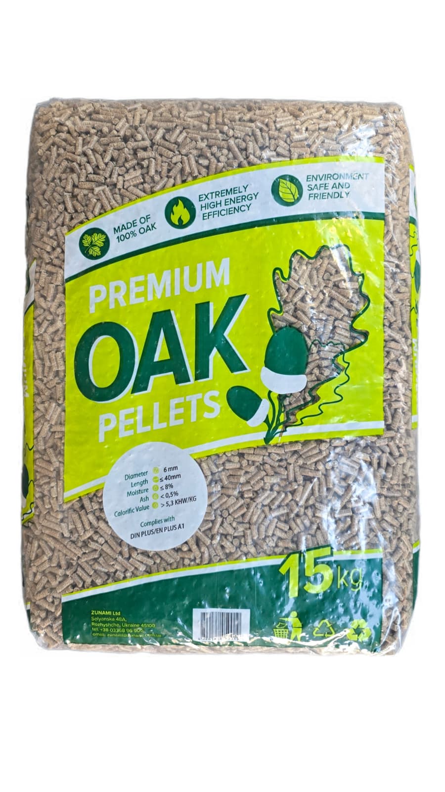 15kg Eichen-Pellets für Pellet-Smoker und Fackeln