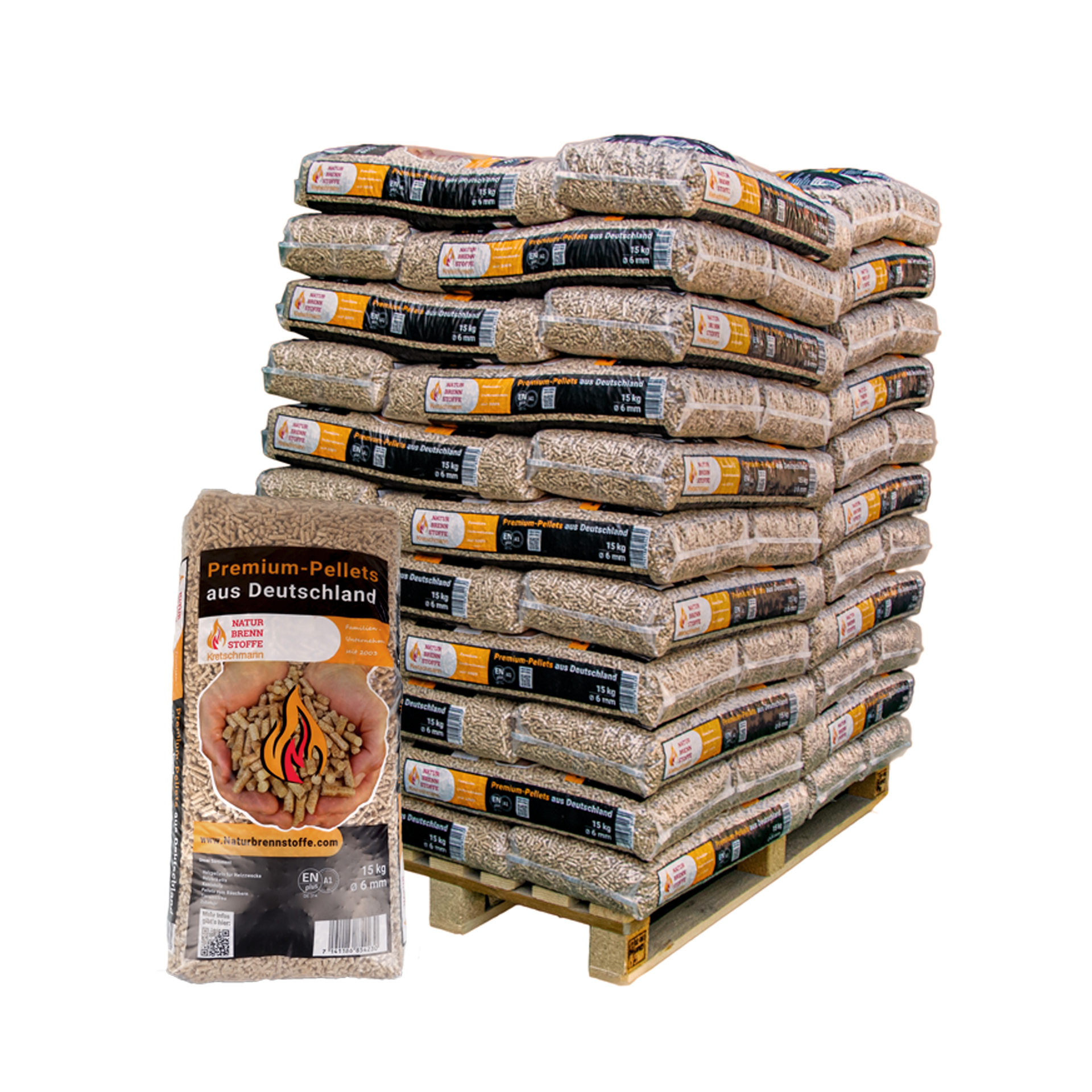 960kg Deutsche Nadelholz-Pellets "Naturbrennstoffe" 960kg Deutsche Nadelholz-Pellets "Naturbrennstoffe"