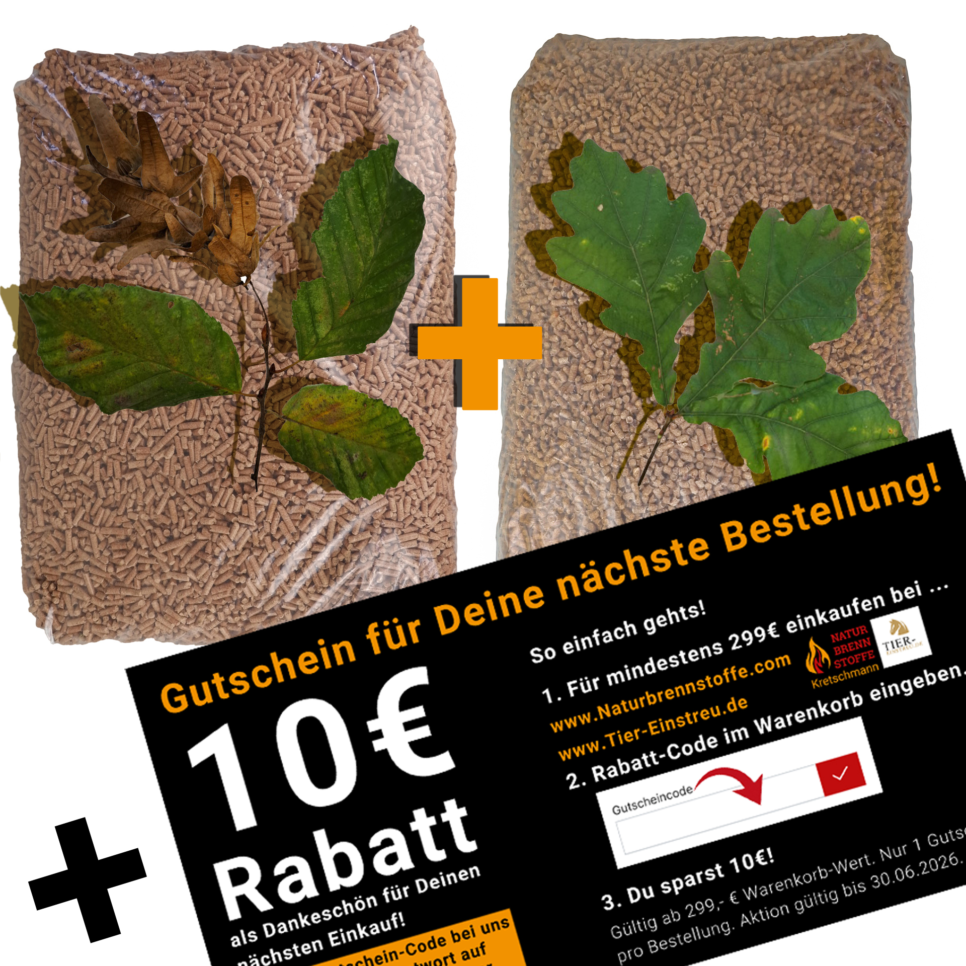 30kg Buche + Eiche für BBQ, Pellet Smoker, Fackeln in einer Lieferung