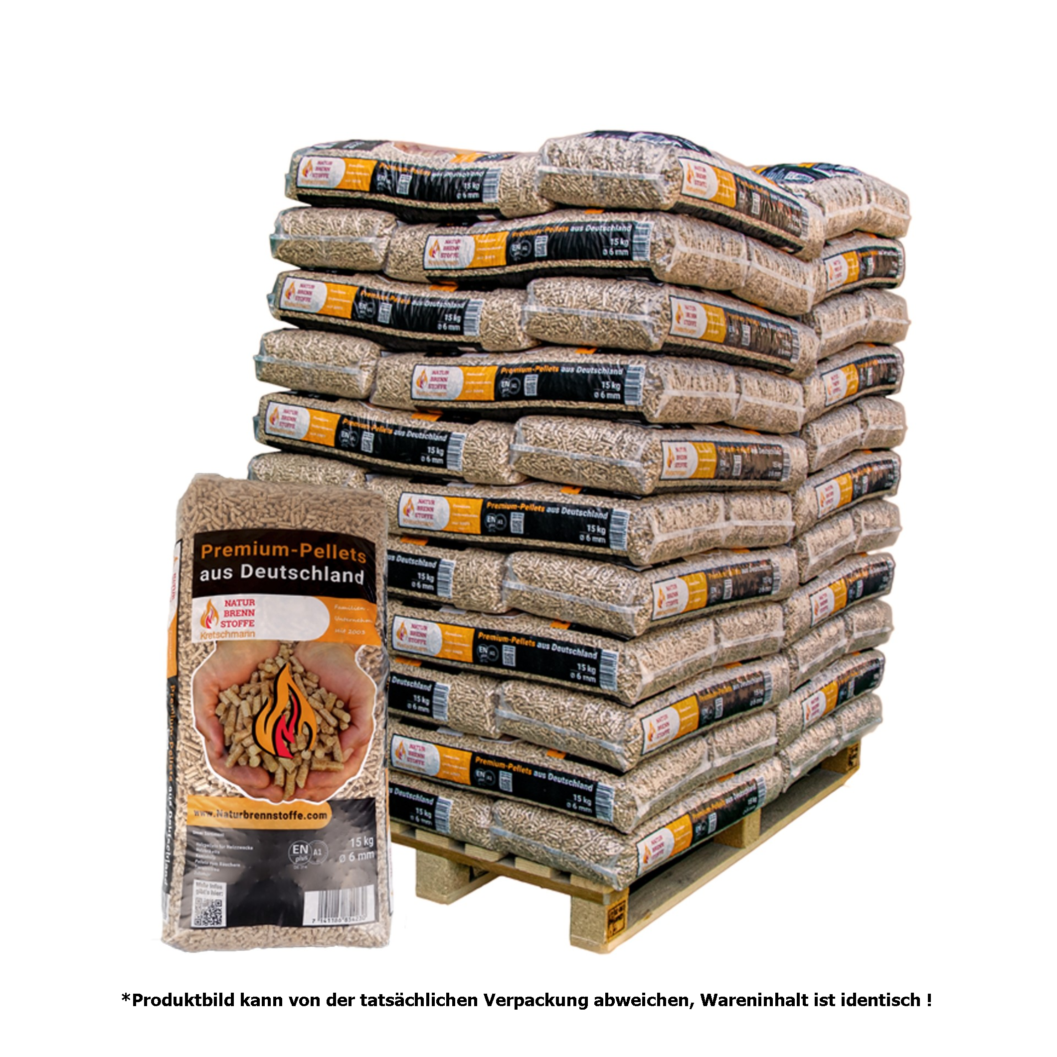 960kg Deutsche Nadelholz-Pellets