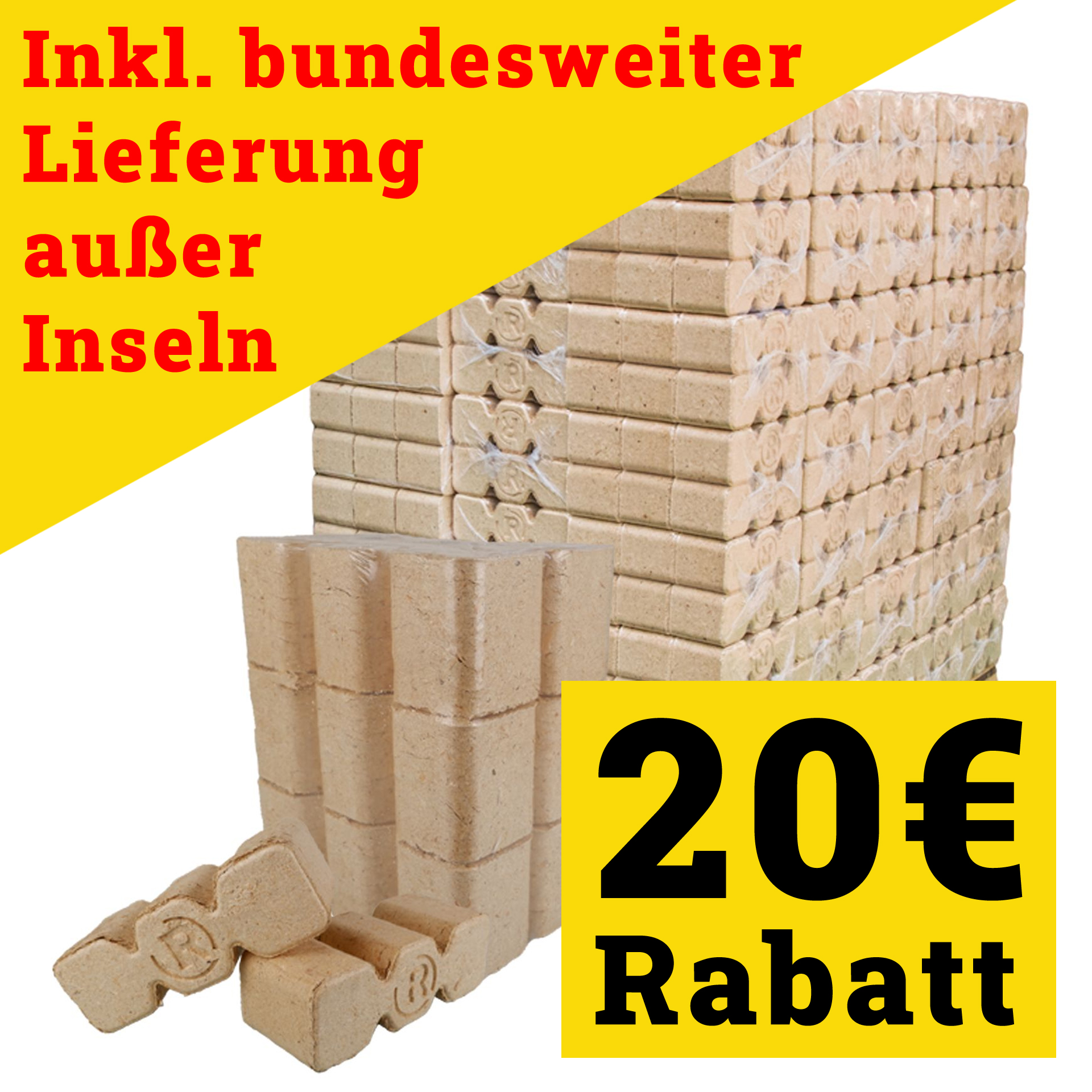 960kg Bestseller: BIG-Nadelholz-Briketts