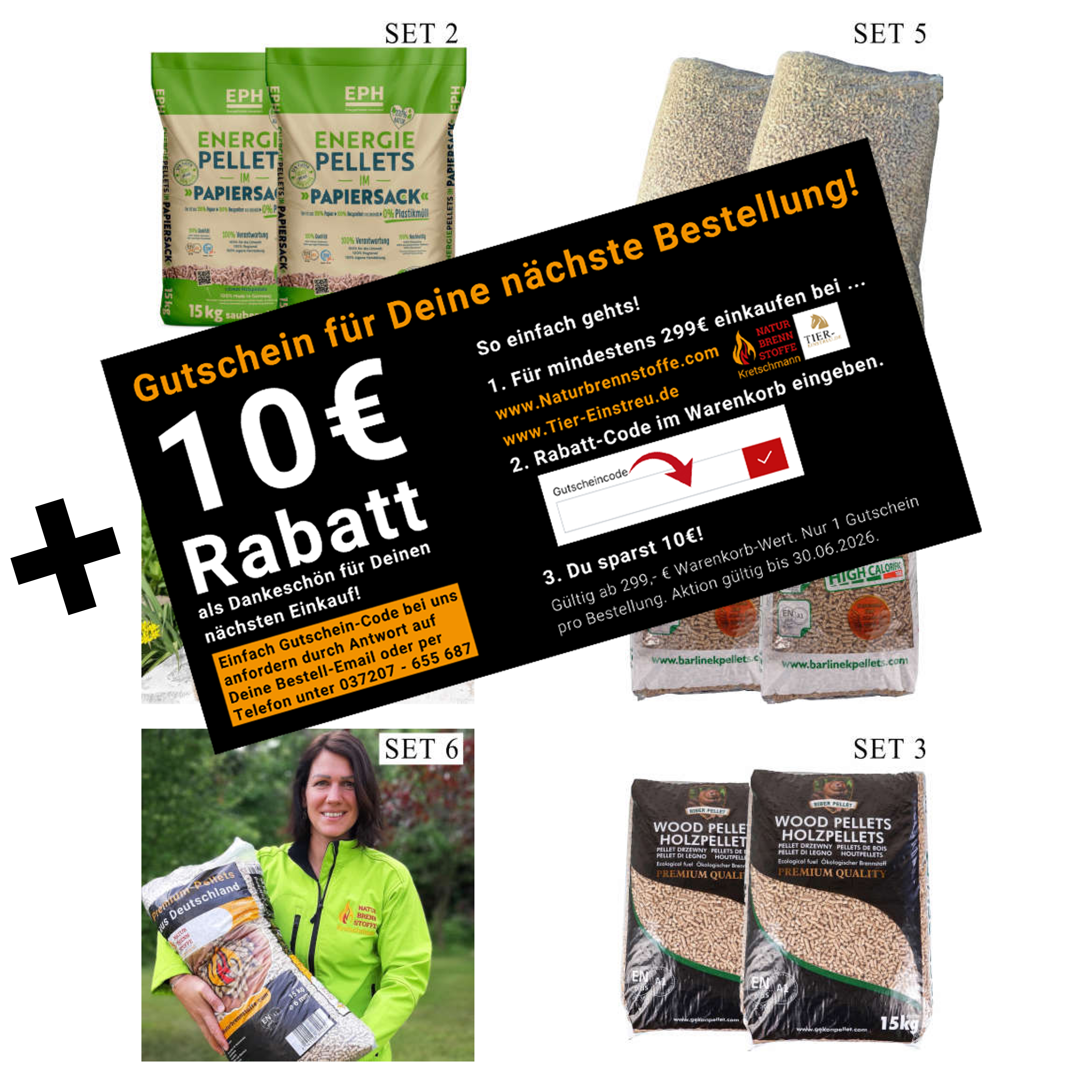 Test-Paket 30kg Holz-Pellets + GRATIS-Aktion
