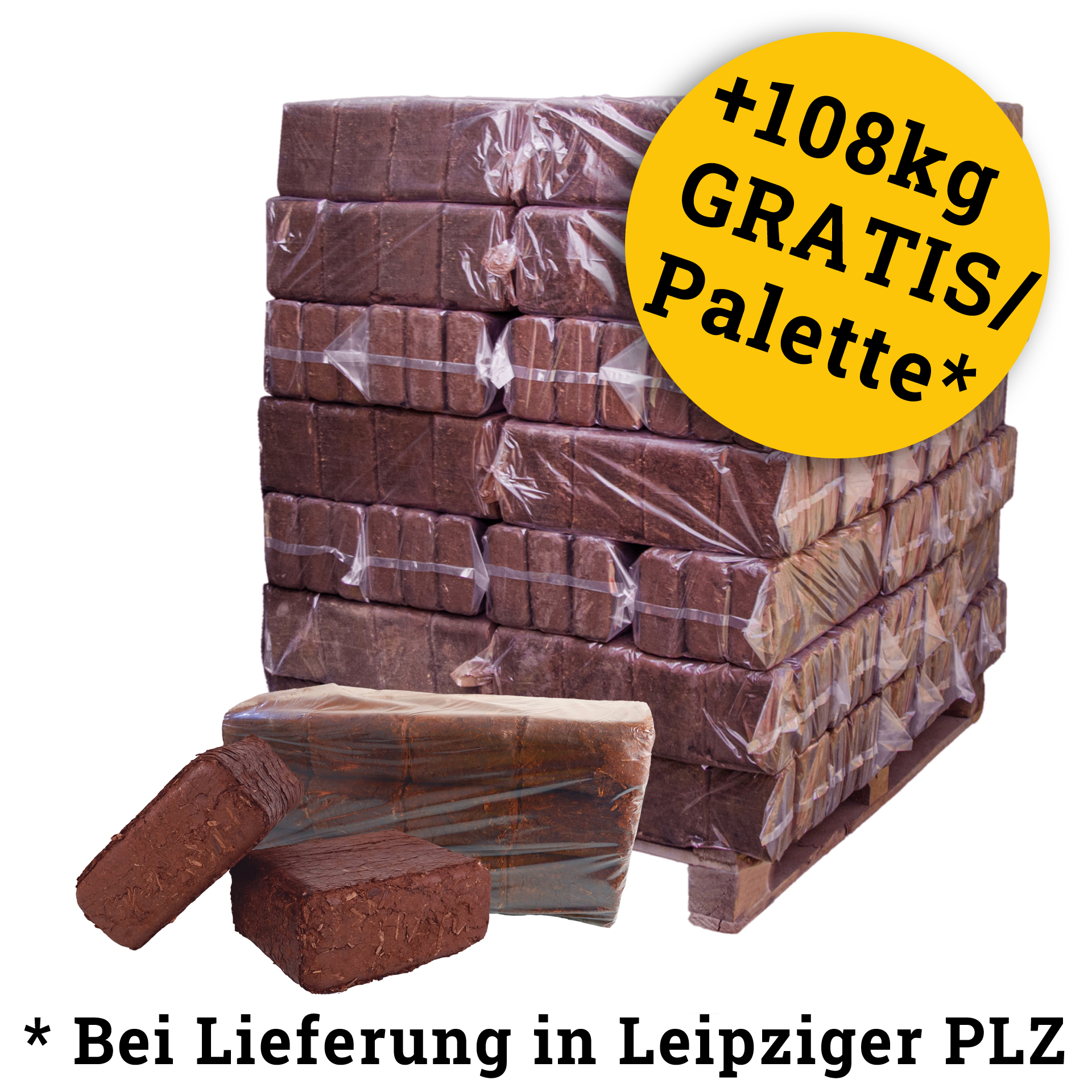 960kg Rindenbriketts Gluthalter, bis zu 12h Glut