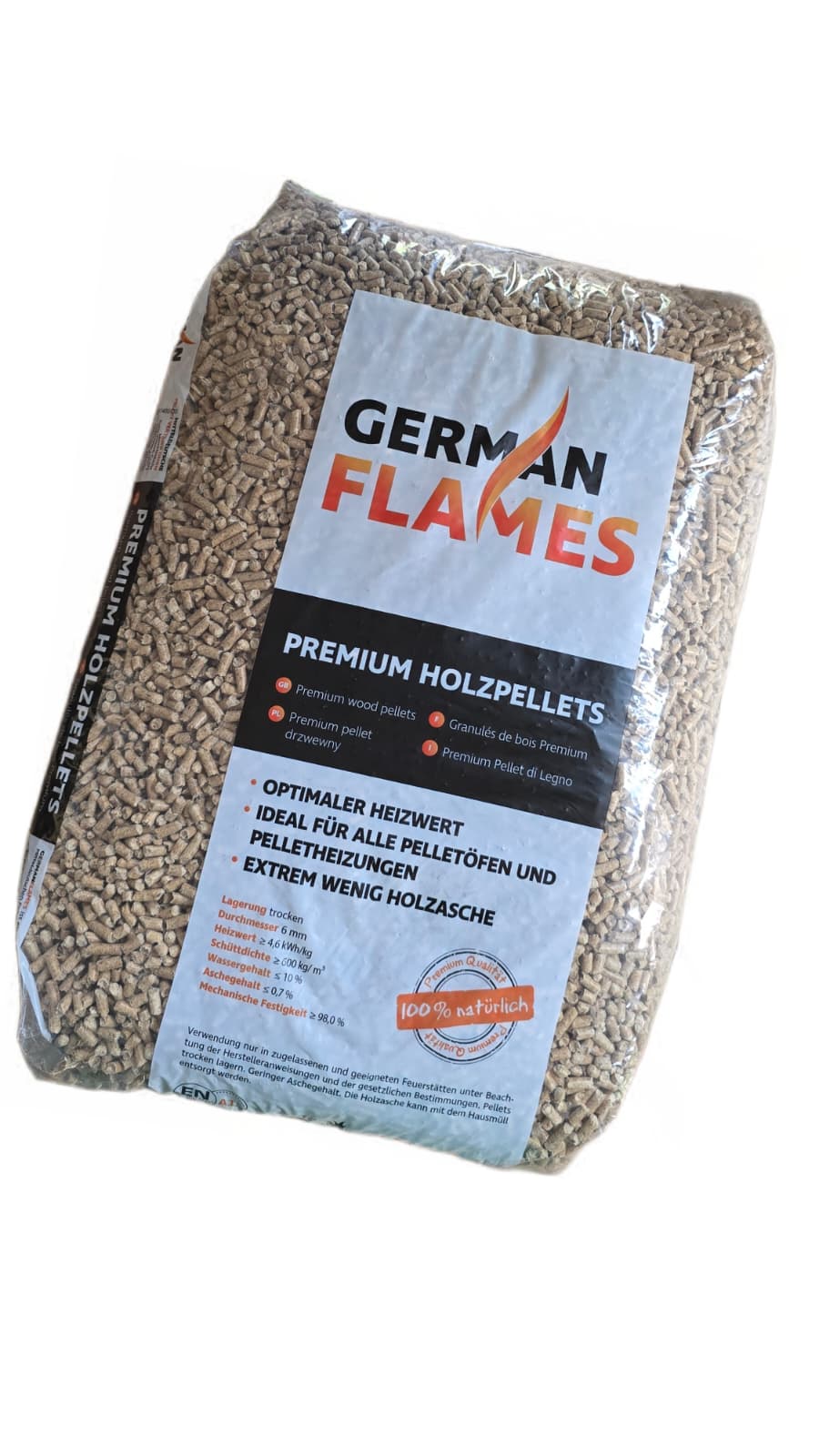 150kg Nadelholz Pellets Premium - GermanFlames - ENplusA1