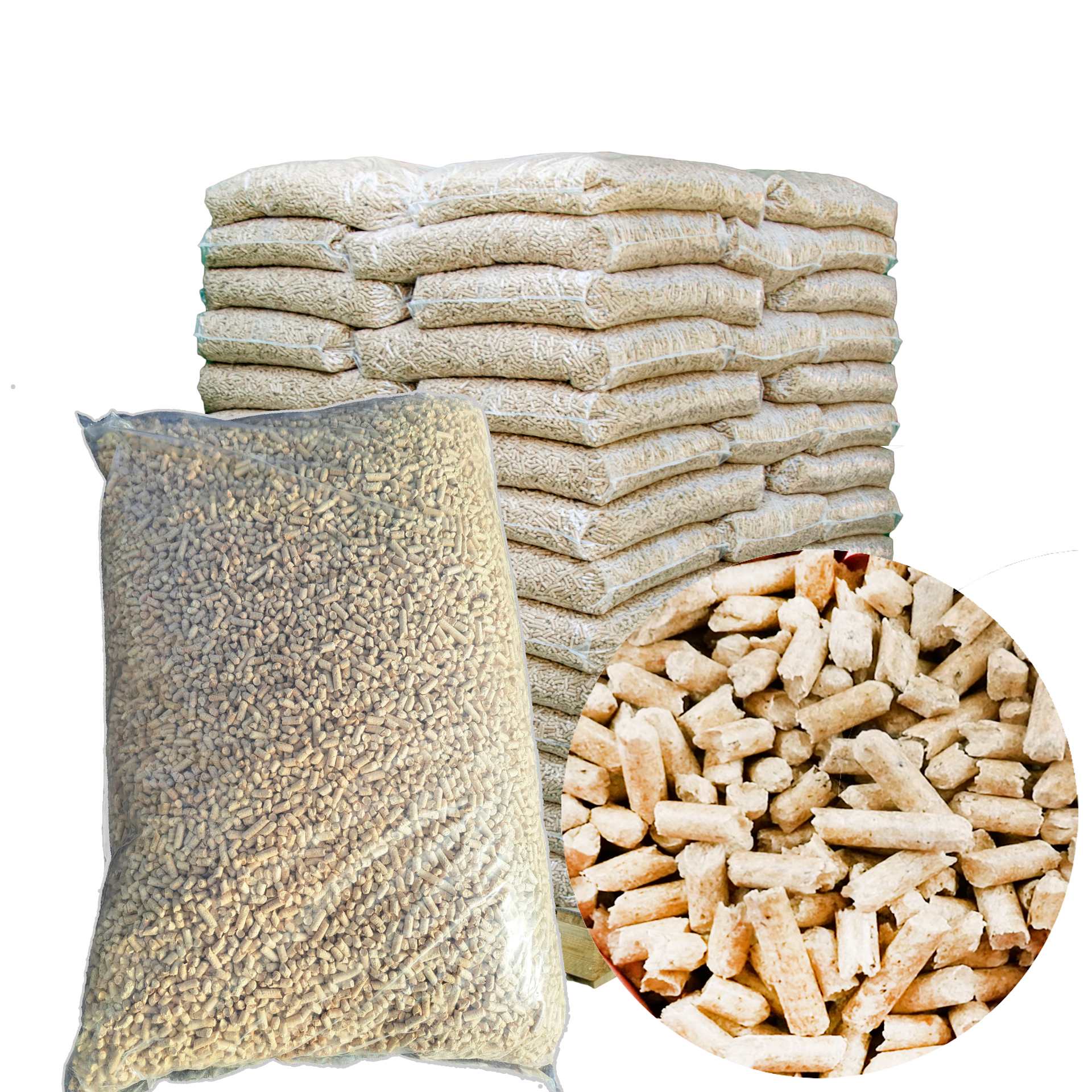 960kg Besonders hell! Premium-Einstreu-Pellets aus Holz