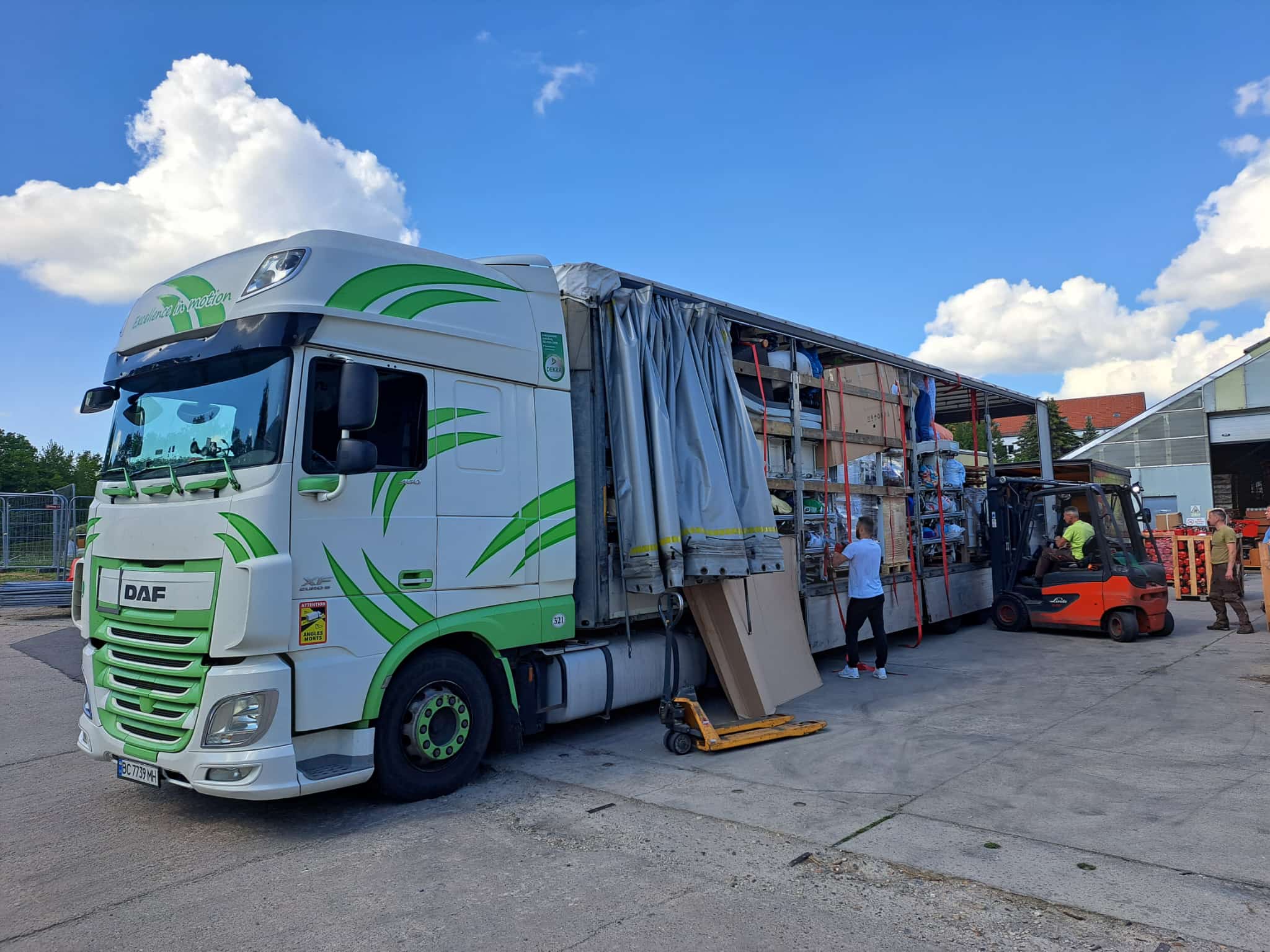 Erneut Lkw gestartet