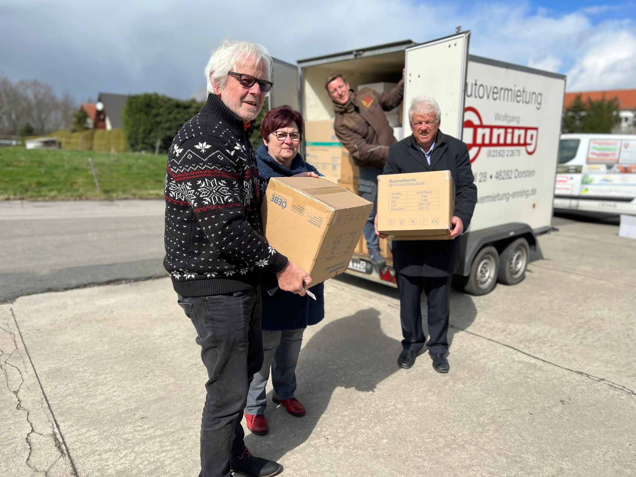 Spenden aus der Partnerstadt Dorsten