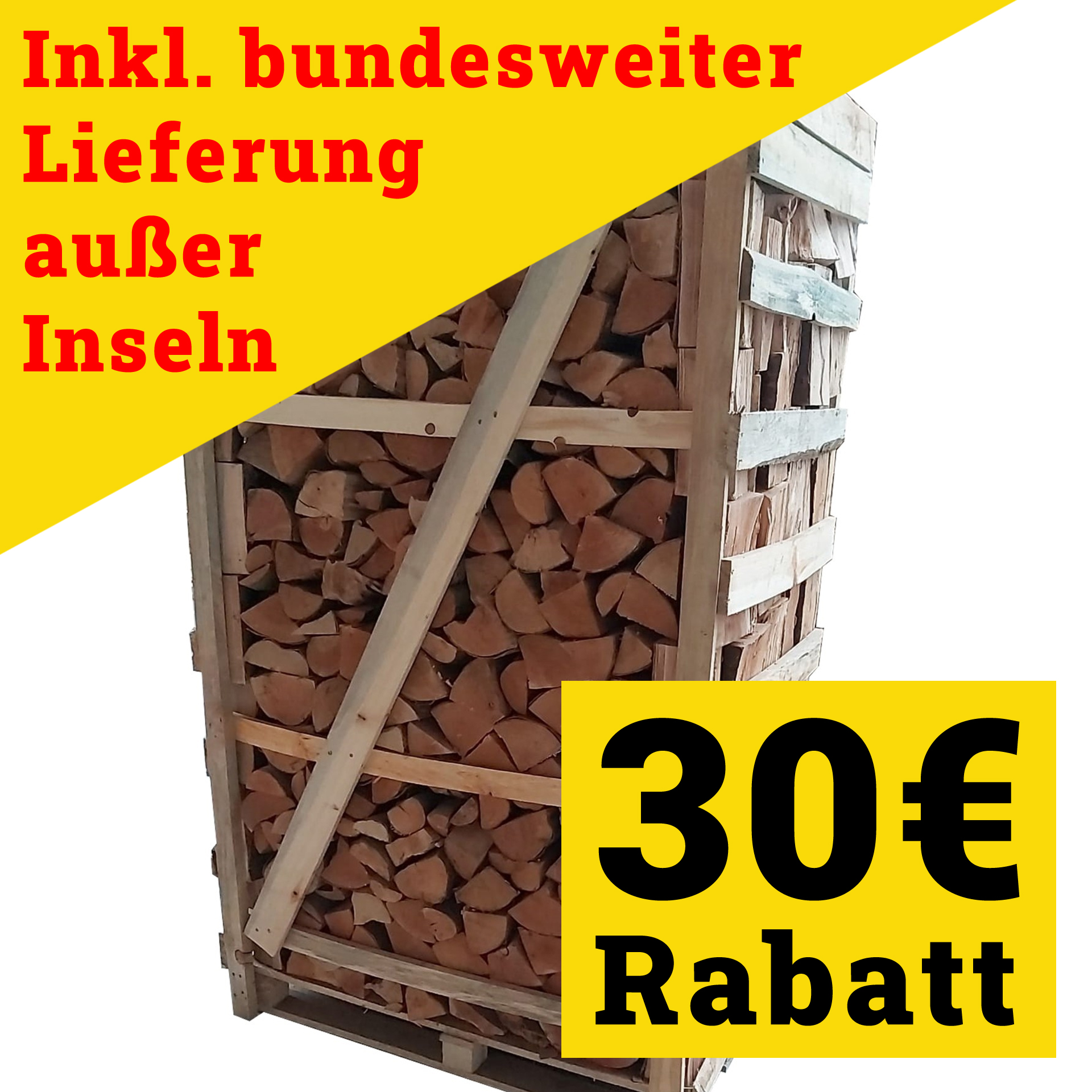 Box: 1,8 Raummeter Buchen-Kaminholz 24cm trocken, ofenfertig