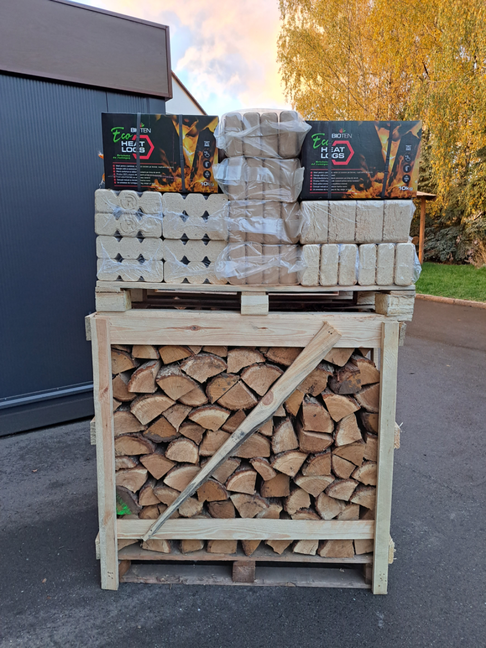1 Tonne Holzbriketts Entspricht Wieviel Ster Holz Kombi: 1rm Kaminholz Birke ca. 33cm + 400kg Holzbriketts jetzt